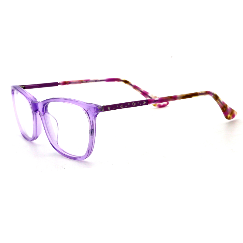 Kids Acetate Frames With Metal Decoration Cute OEM Optical Frames