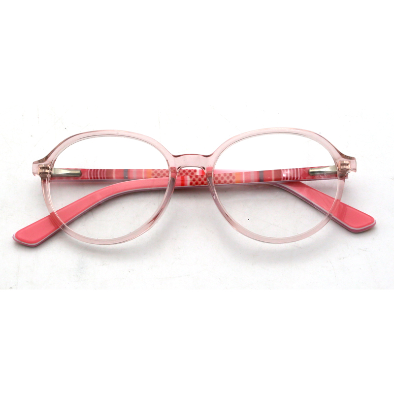 Smart Fashion Round Square Acetate with Flower Design Optical Frames