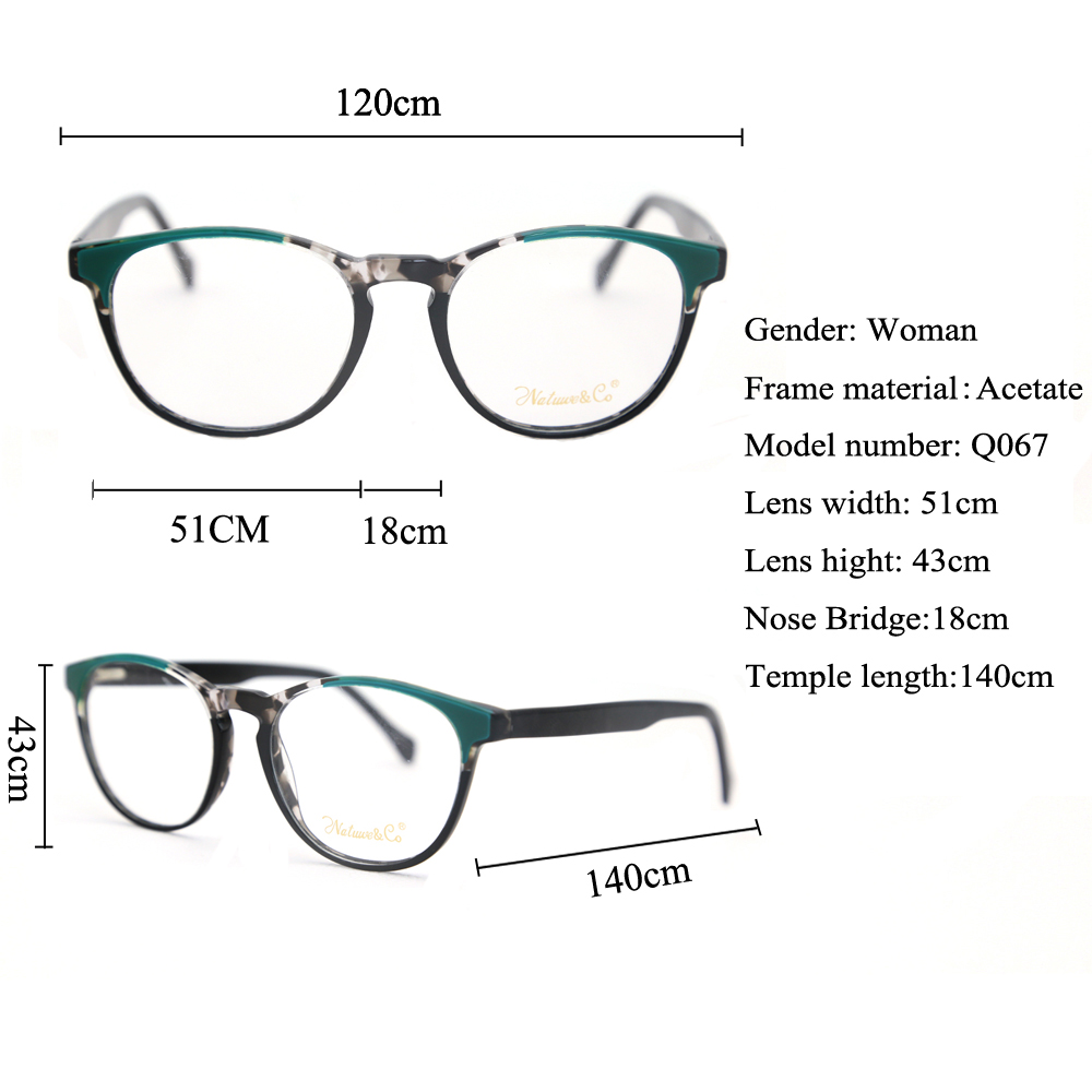 Q067-3 Natuwe&Co Acetate Optical Eyeglasses China Factory For Wholesale