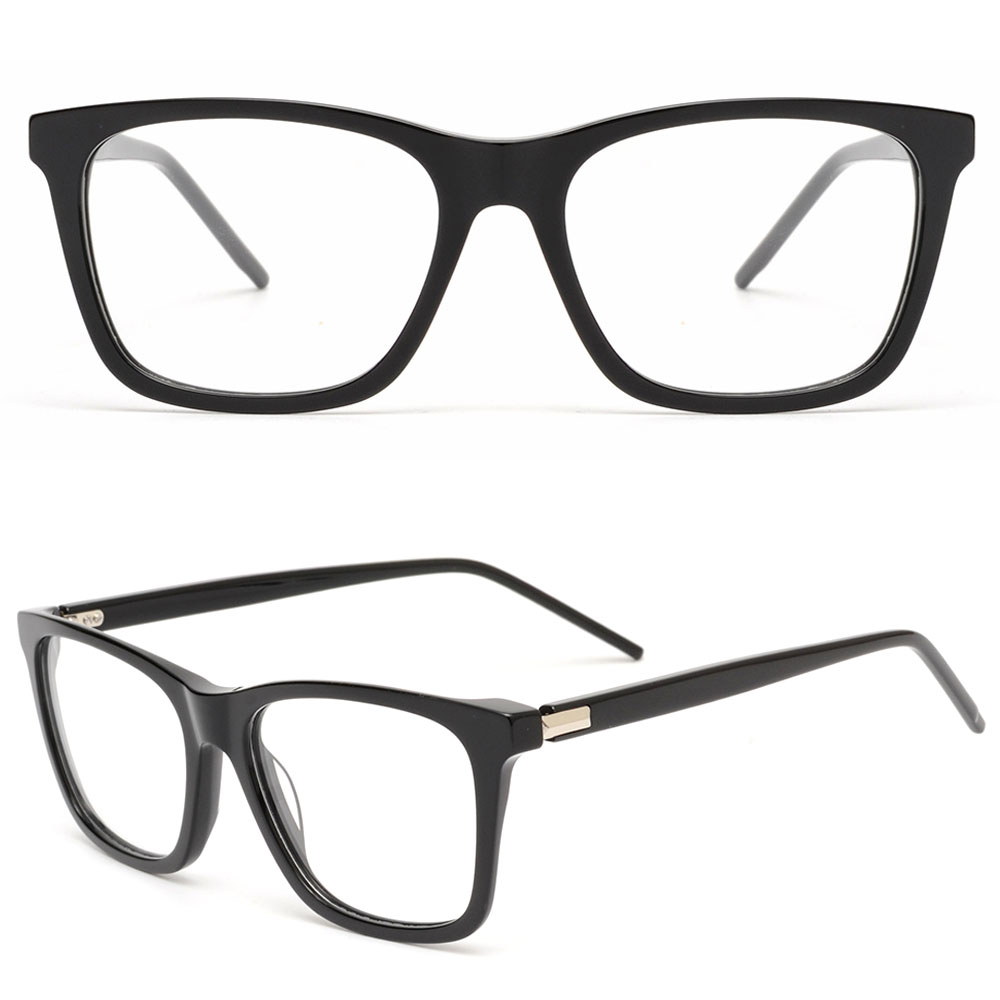 High Quality Square Classic Acetate With Metal Optical Frames Men