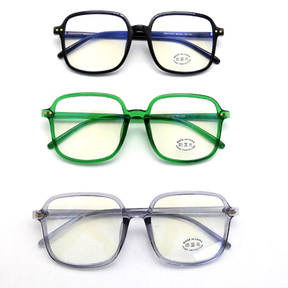 TR90 Big Size Flexiable Anti Blue Light Optical Glasses Frame Women Men