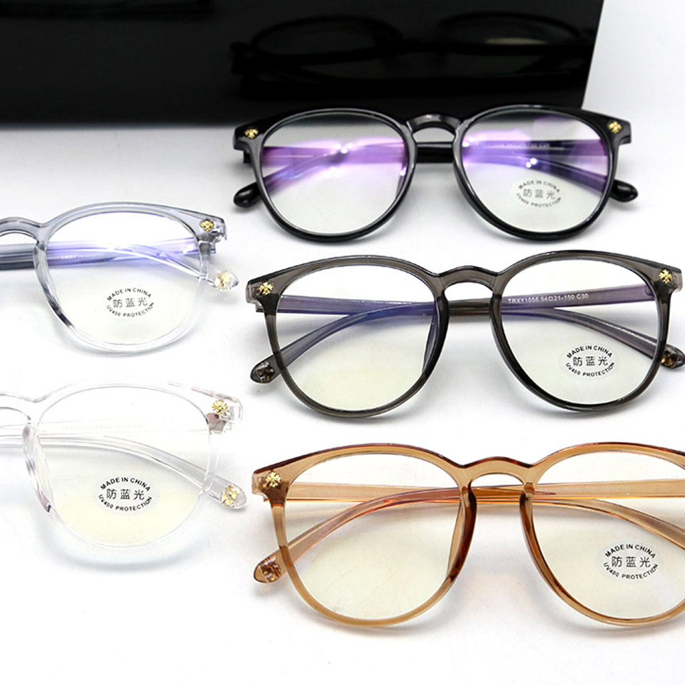 TR90 Round Anti Blue Light Optical Glasses Frames 