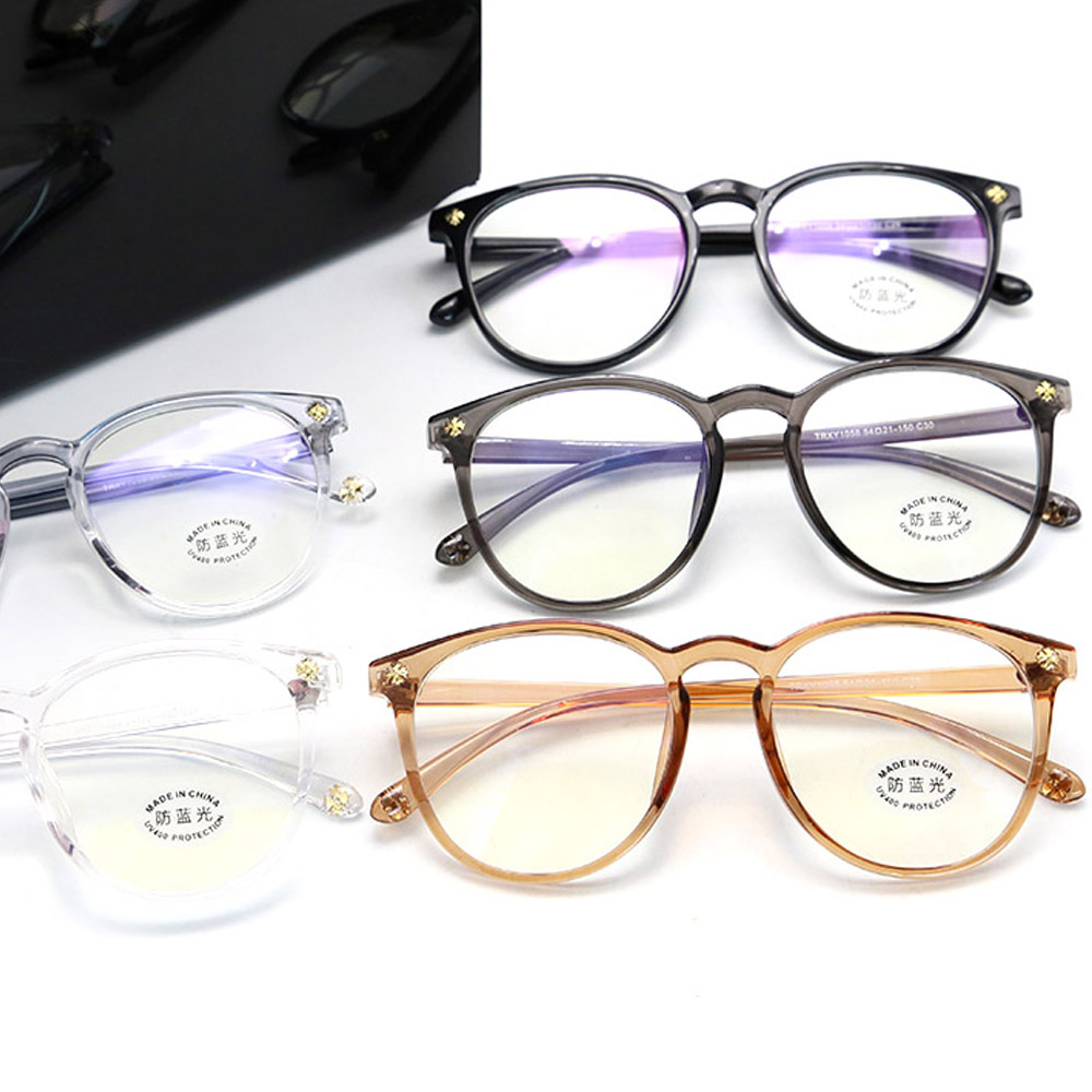 TR90 Round Anti Blue Light Optical Glasses Frames 