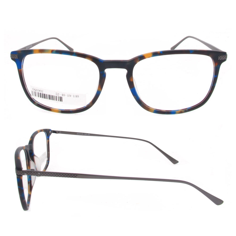 GQ1902 Acetate Shape With Metal Temple