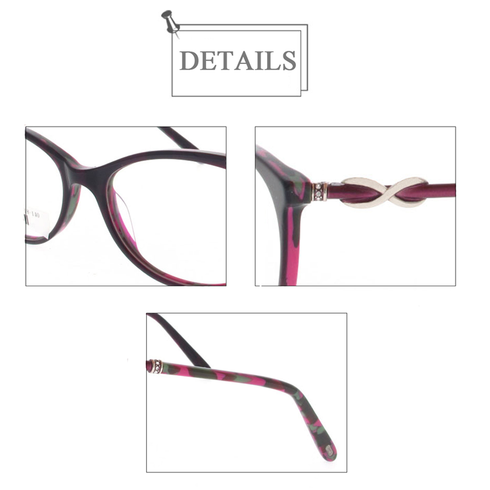 DH1912 Cat Eye Optical Frames With Diamond