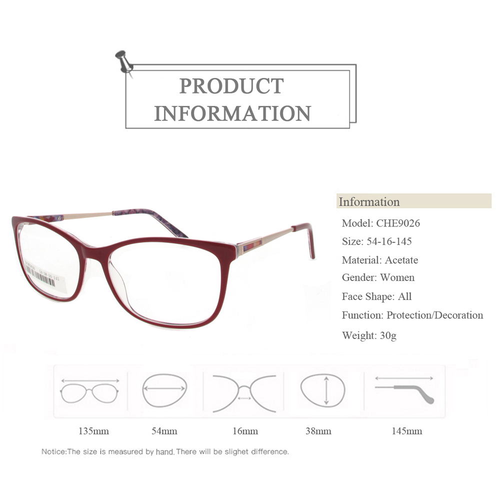 CHE9026 High Quality Customized Optical Frames