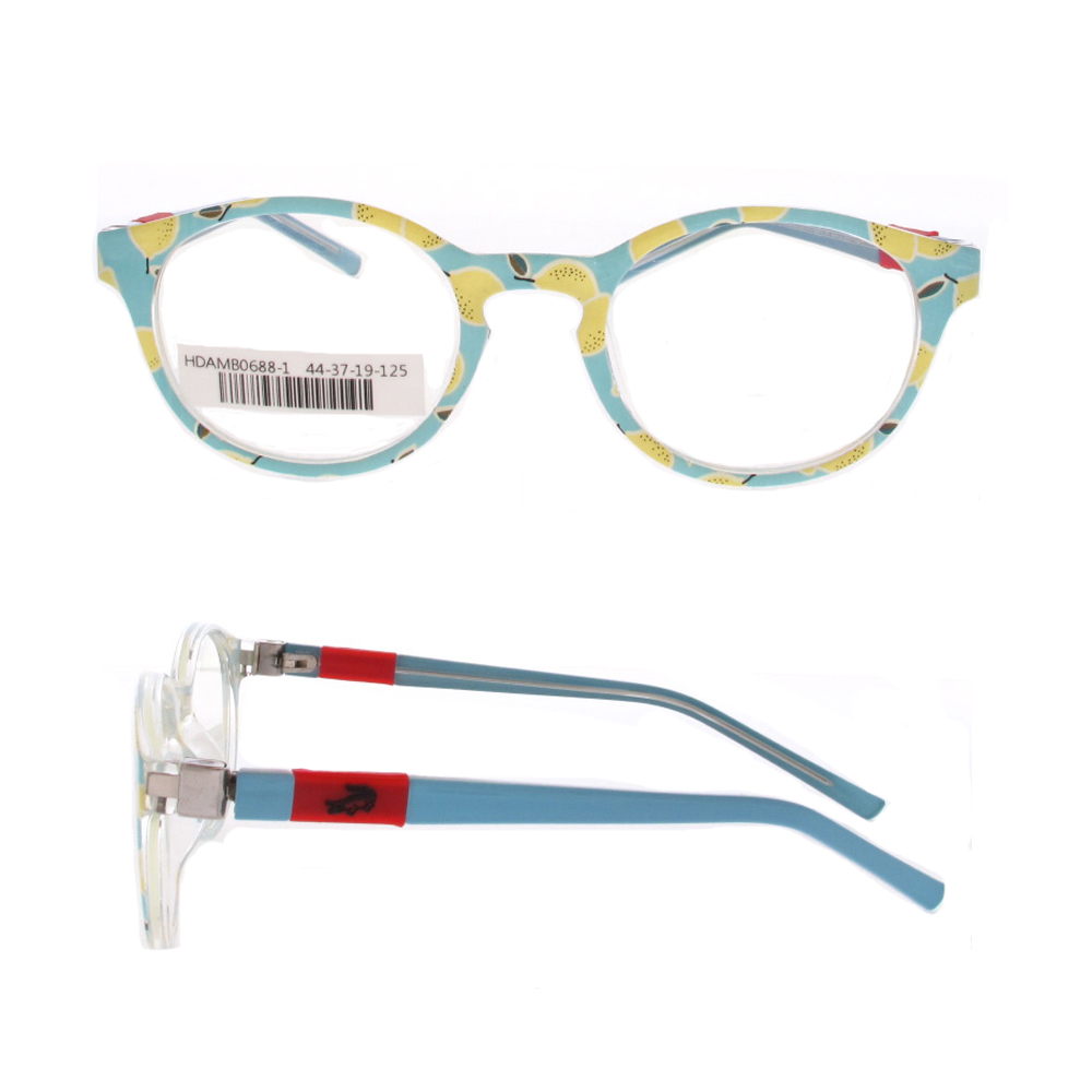 MB0688 New Design Plastic Kids Optical Frames With Bread Spring Hinge