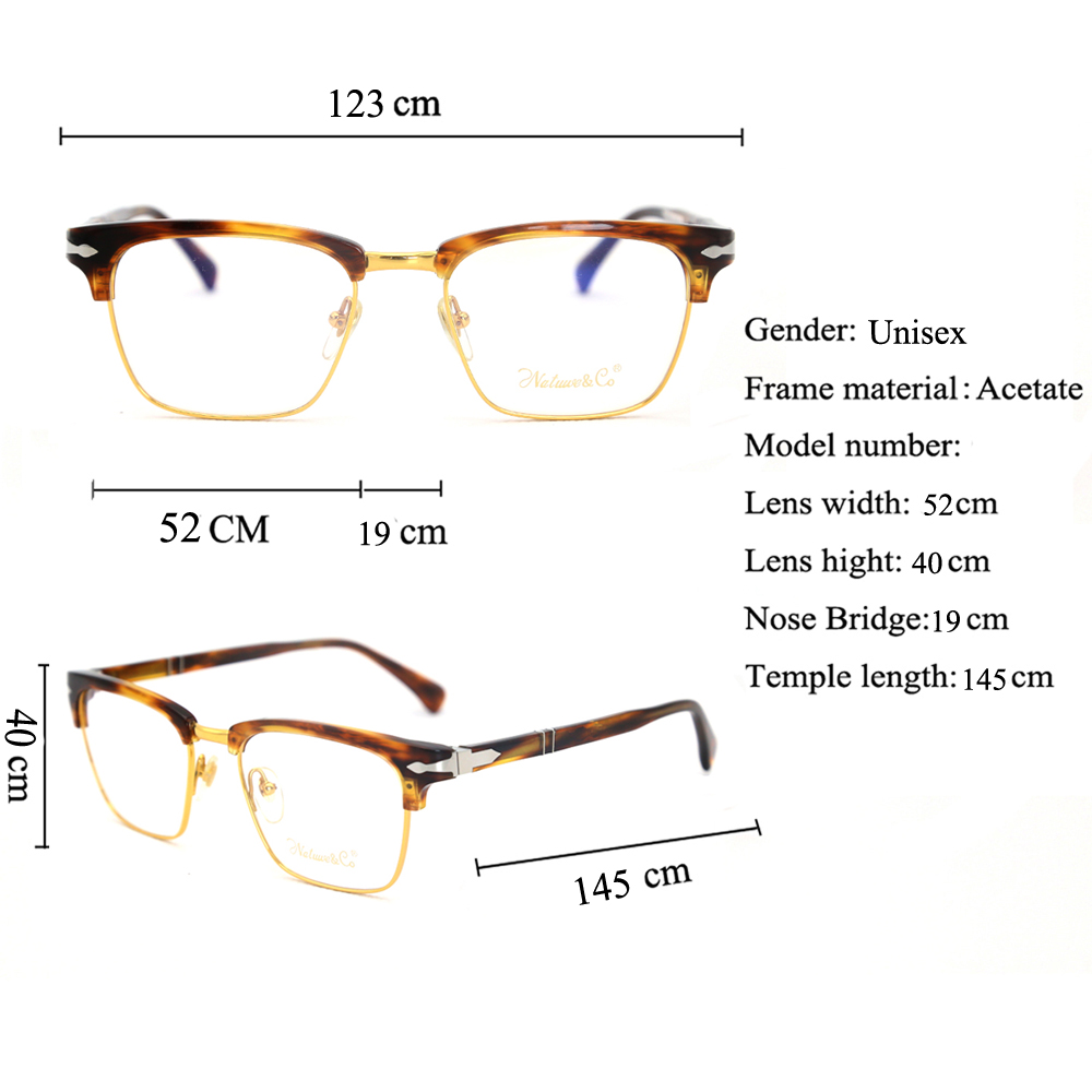 MK17C91 Unisex Combination Style Acetate Frame Wholesale