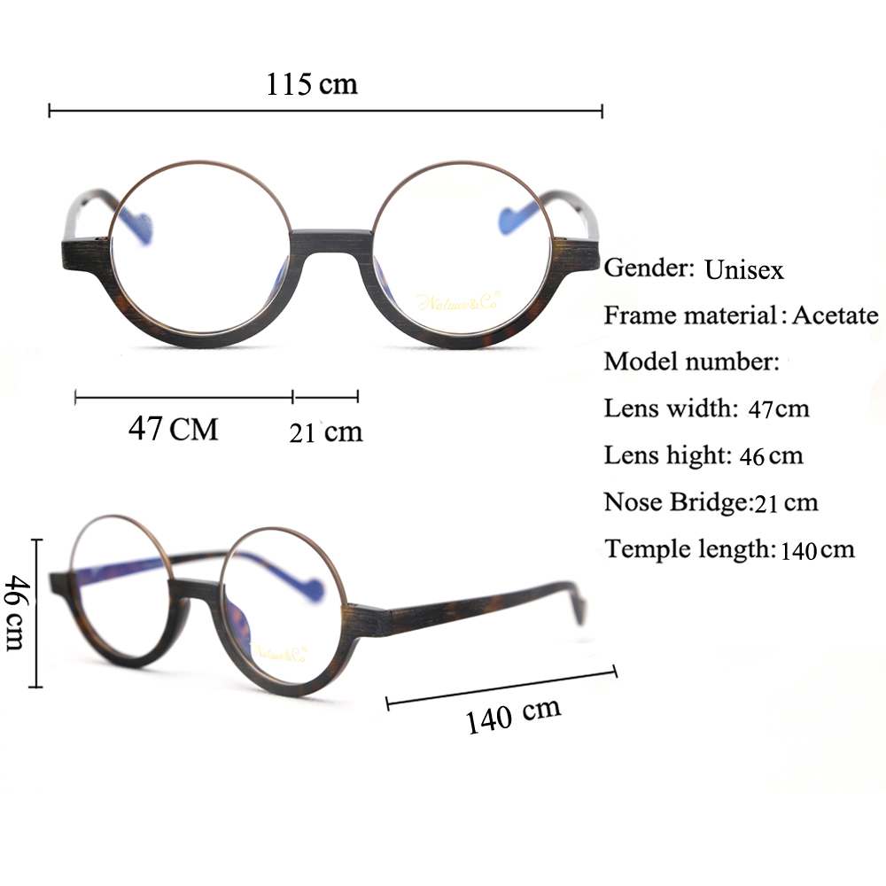 MK0140 Customized Vintage Round Acetate Frame China Wholesale Supplier