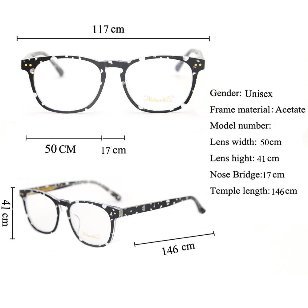 MK1913 High quality Demi Black Acetate Frame- Mike Optical New 