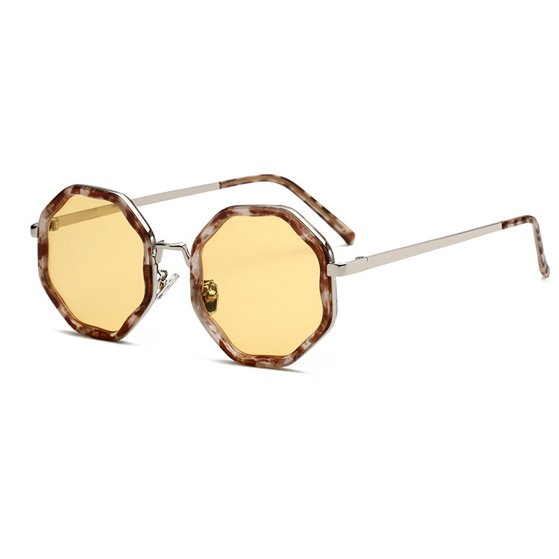 S8864 Hot Sale Polygon Frame Metal Fashion Sunglasses