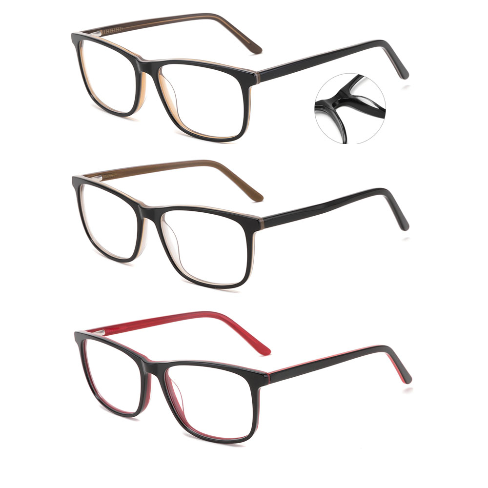 Acetate Classical Style Square Optical Glasses men