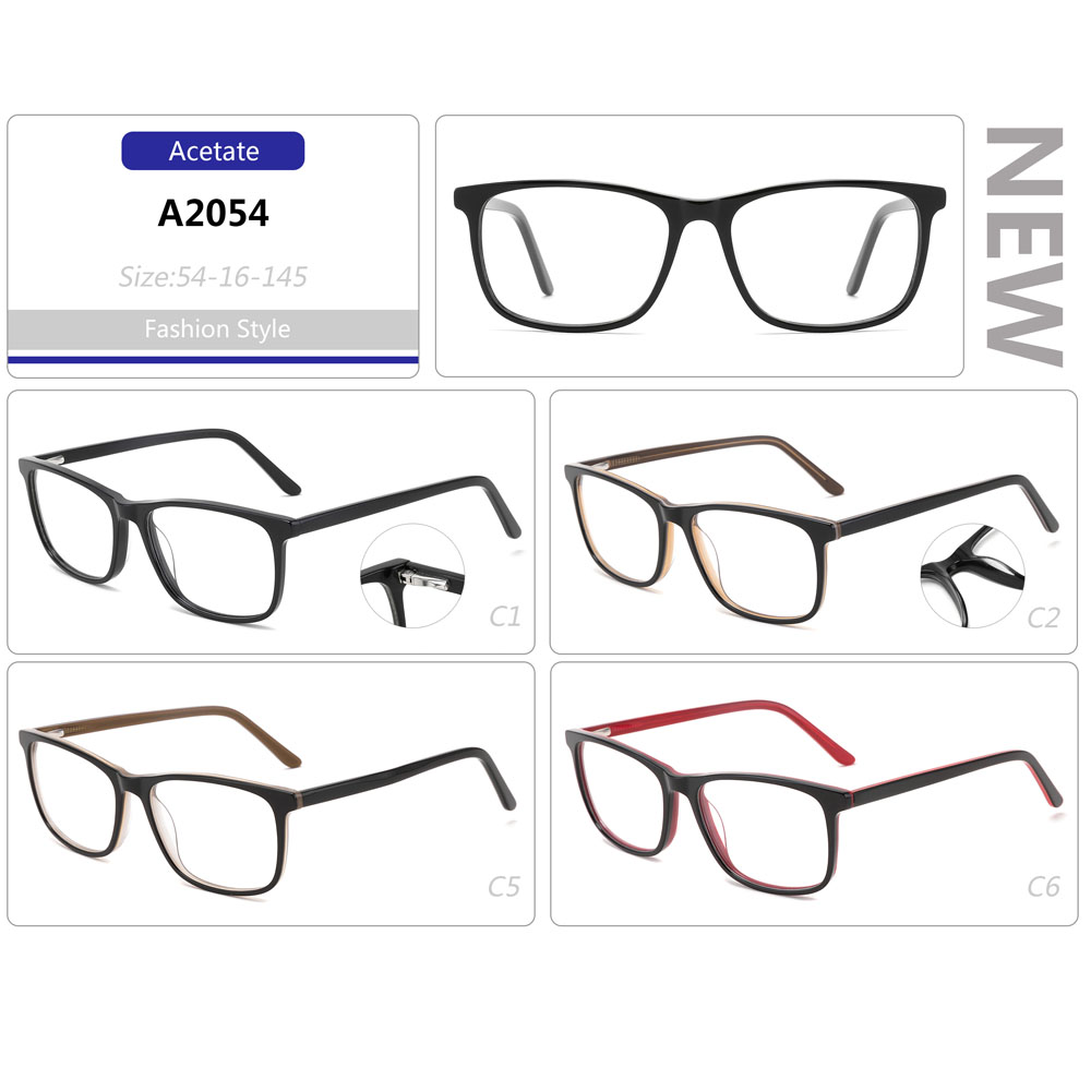 Acetate Classical Style Square Optical Glasses men