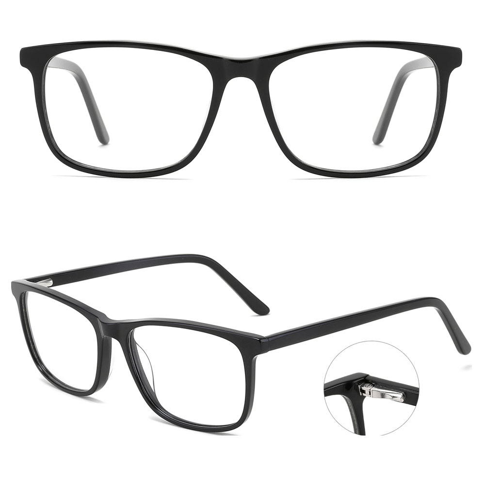 Acetate Classical Style Square Optical Glasses men