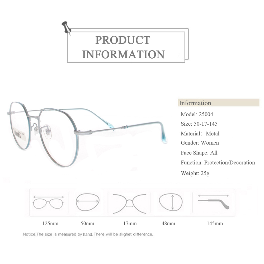 HJ200120 High End Polygonal Double Color Optical Frames