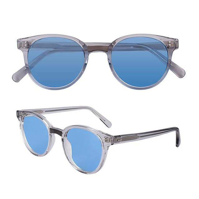 AK 57489 High Quality Round Frame Acetate Sunglasses