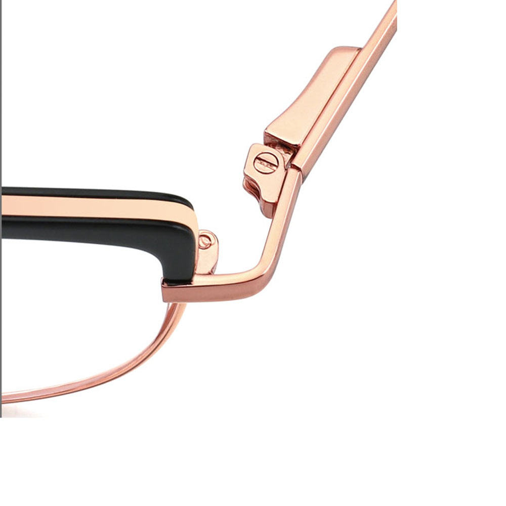 YC22037 Spring Hinge Cat Eye Metal Glasses Optical Frame