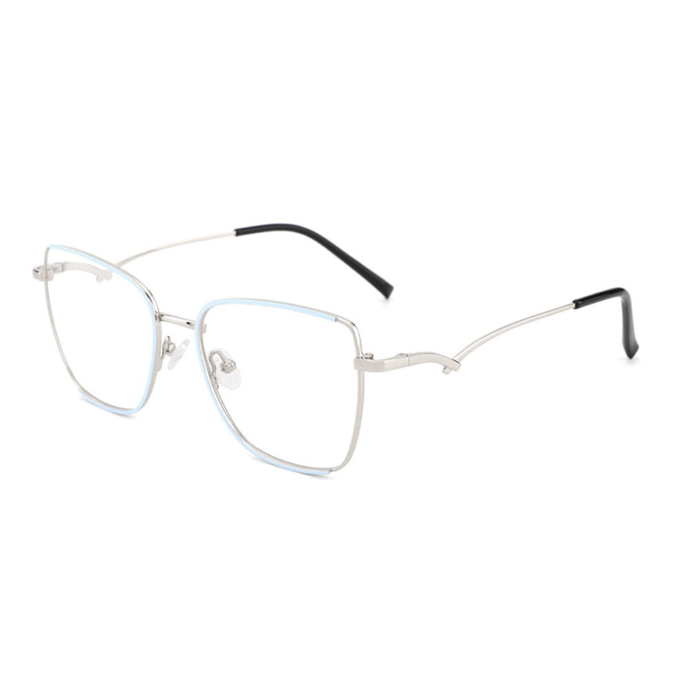 YC22038 Metal Optical Double Color Frames Unique Design Special Temples