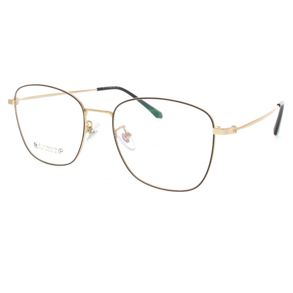 7707 2020 Trendy Oversize Titanium Optical Eyeglasses Frames