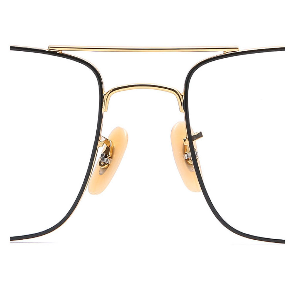 6342 Double Bridge Metal Square Optical Frames 