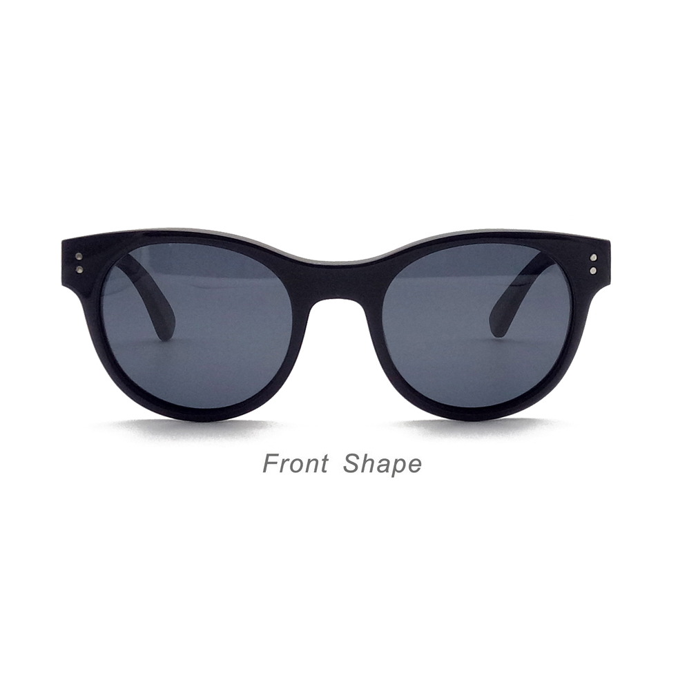 WD-003 Newest Fashionable style Round Frame retro Acetate Sunglasses