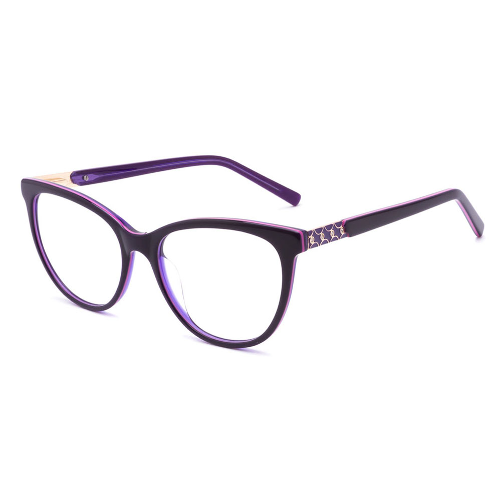 82030 Cat Eye Acetate Metal Diamond Decoration Frames