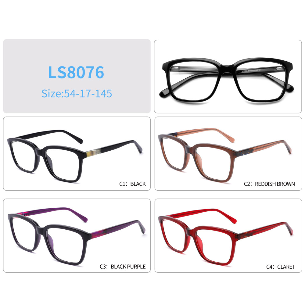 Fashion Acetate With Metal Decoration Optical Frames