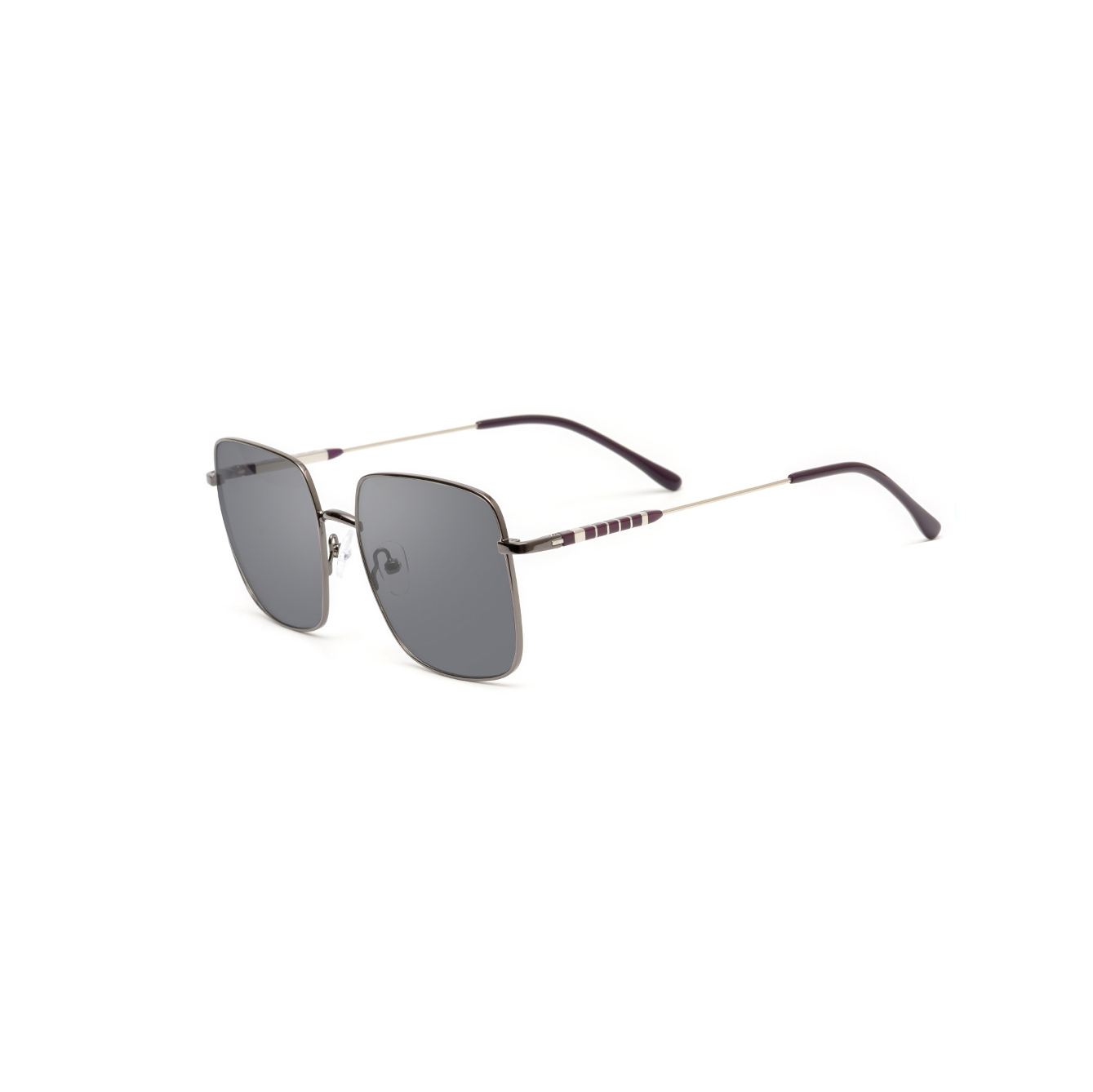 4097S Fashion Classic Square Frame Metal Sunglasses