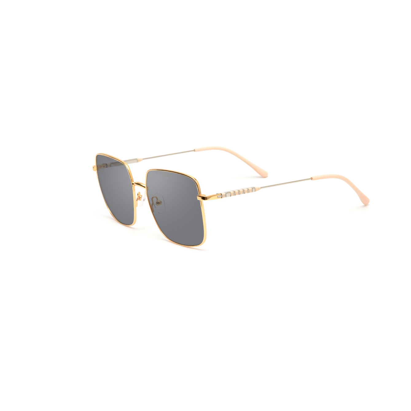 4097S Fashion Classic Square Frame Metal Sunglasses