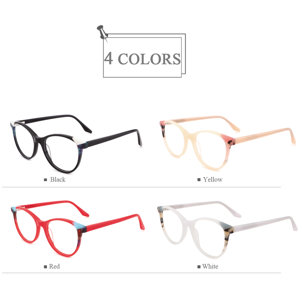 YC-21042 High End Cat Eye Acetate Optical Frames 