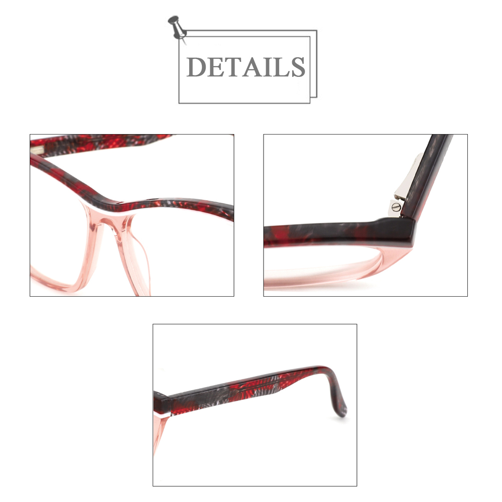 YC-21040  Acetate Square Customized Unisex Eyeglasses Frames 