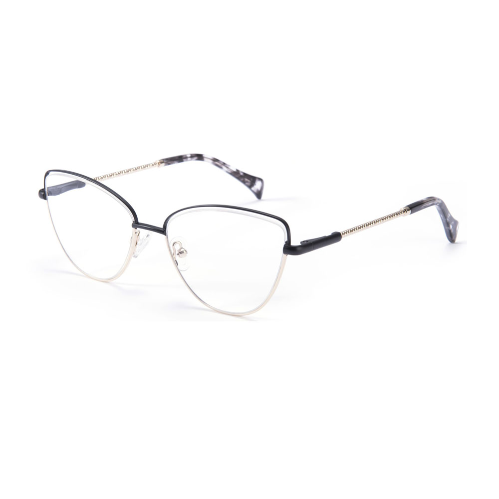 Women Cat Eye Tort Tips High End Metal Optical Frames Fashion