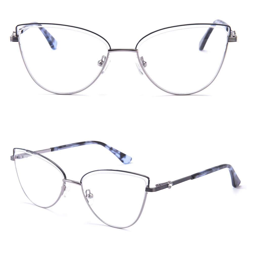 1102 Fashion Color Women Design Metal Frames