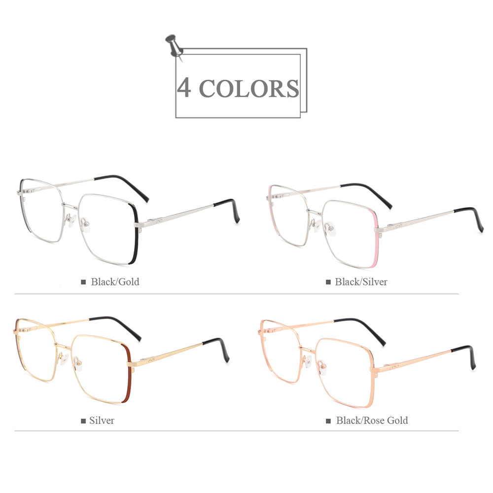 YC-23096 2020 Newest Design Metal Large Size Optical Eyeglasses Frames 