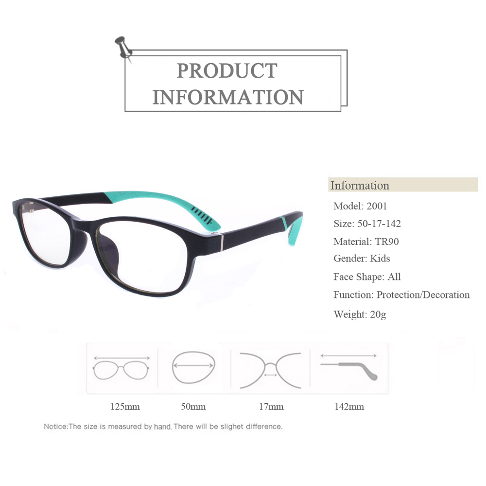 2001 Children Non-Slip Optical Eyeglasses Frames Cheap Price