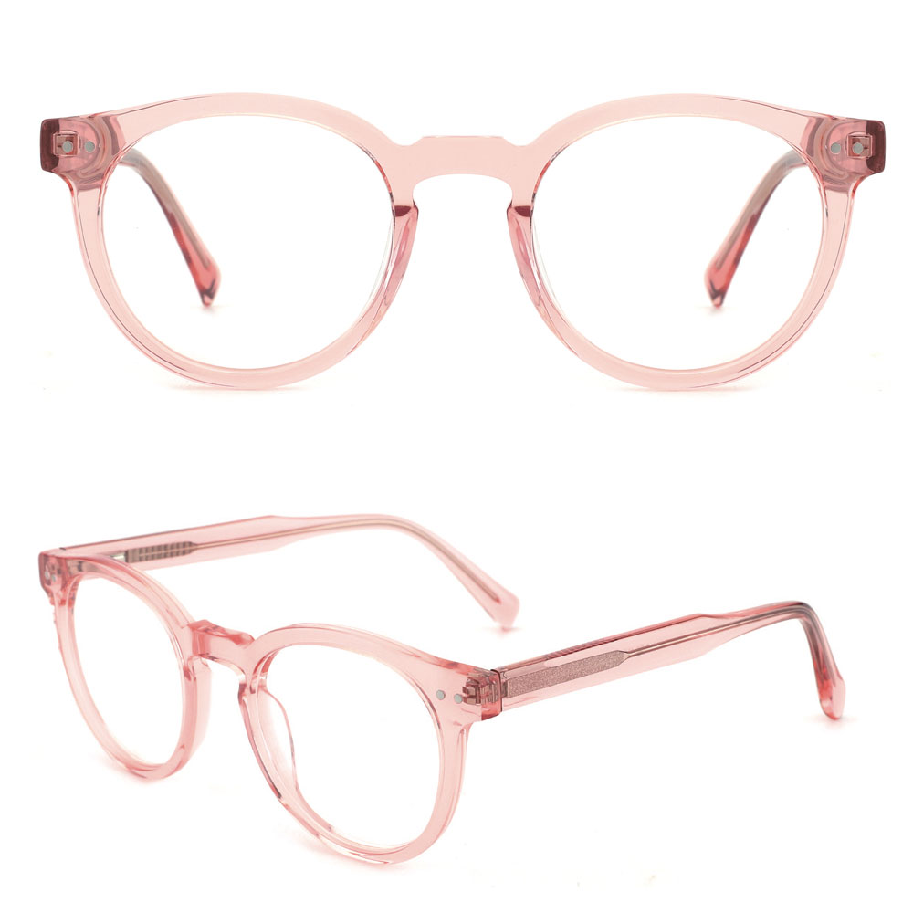 Transparent Color Round Shape Acetate Optical Frames