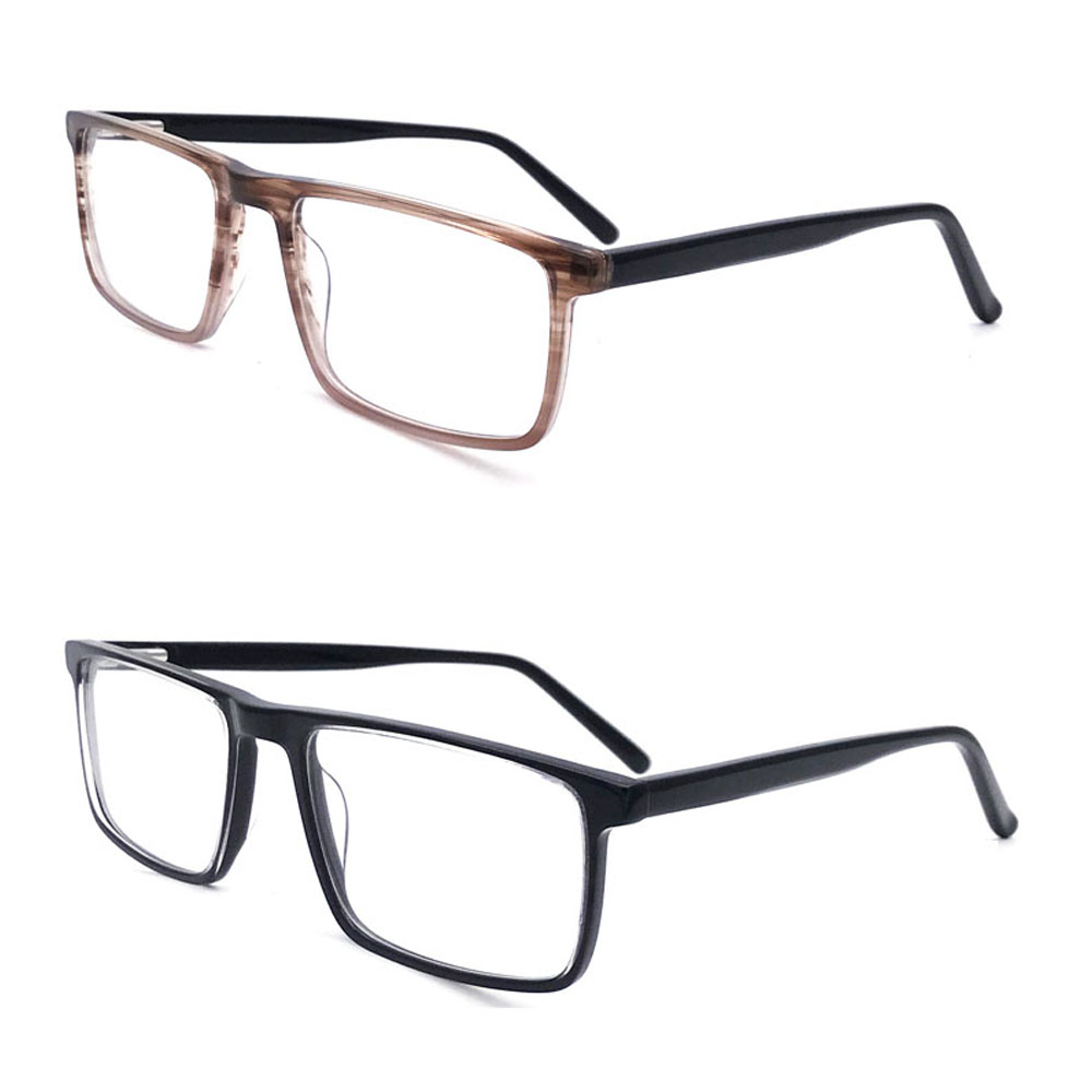 TR Material Superthin Square Acetate Optical Glasses