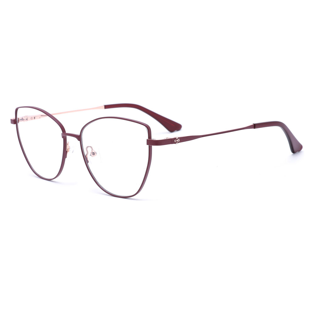 Thin Cat Eye Women High End Metal Stainless Stain Frames