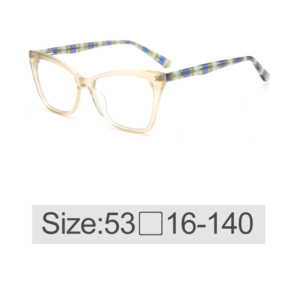 Transparent Bright Pure Acetate Cat Eye Frames