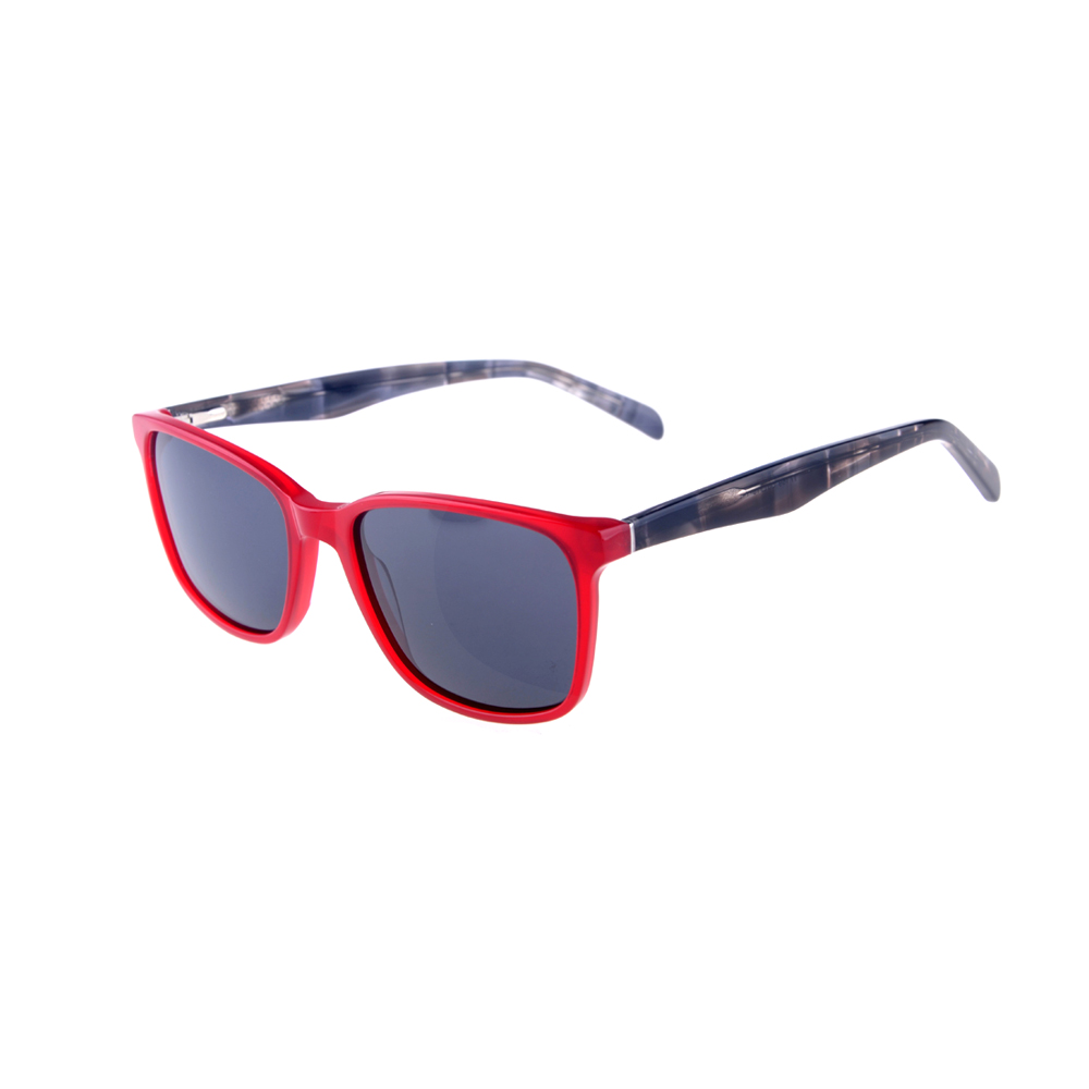 Hot Sale Style Gray Lens with Square Frame Acetate Sunglasses