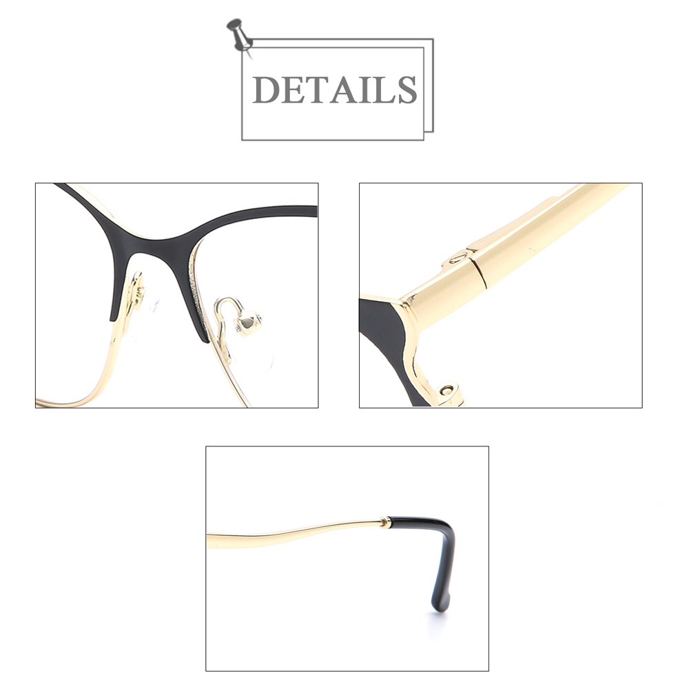 3822 New Design Fish Look Women Metal Optical Frames