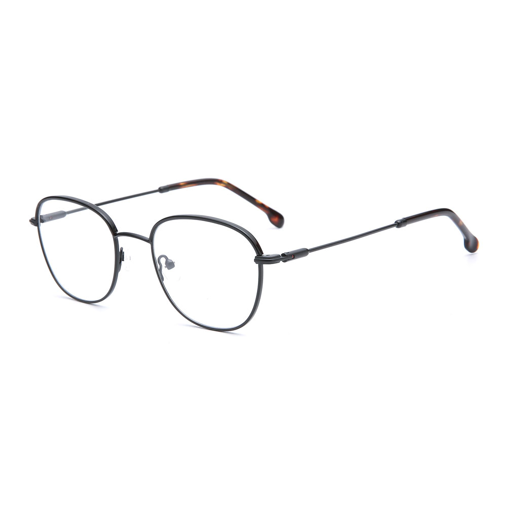 181 Customized Thin Halfrim Metal Round Optical Frames