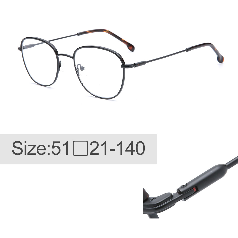 181 Thin Halfrim Metal Round Optical Frames