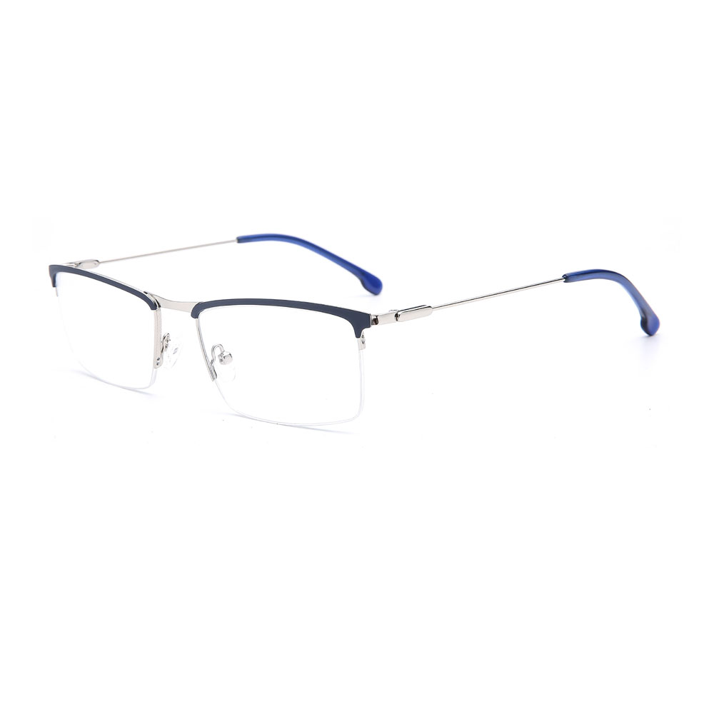 190G Square Classical Halfrim Uniex Metal Glasses