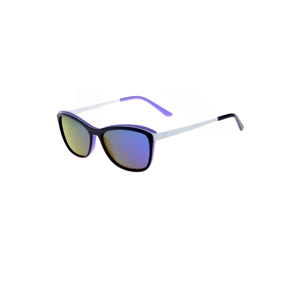 Cat Eye Two-color Frame Acetate Sun glasses Women 2020