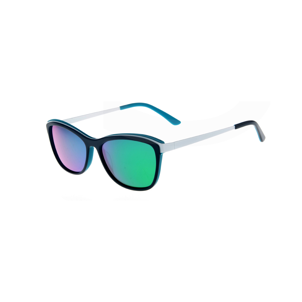 Cat Eye Two-color Frame Acetate Sun glasses Women 2020