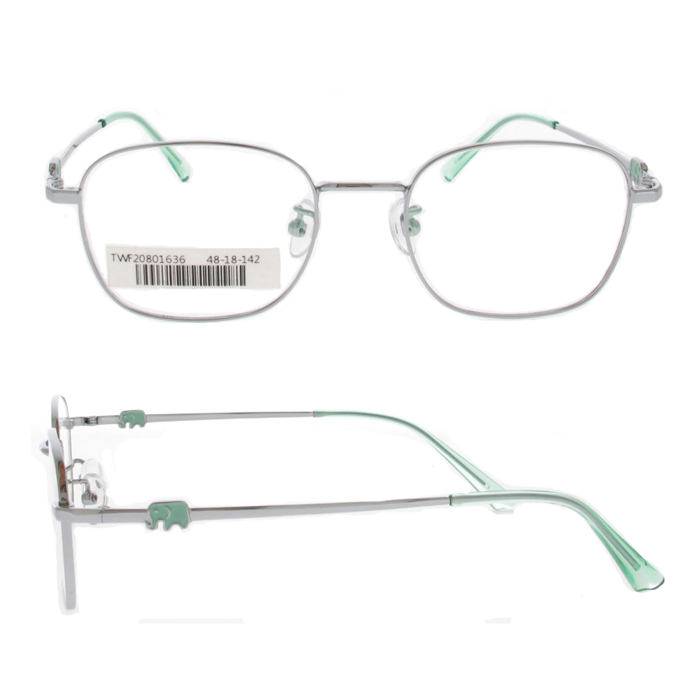 TWF20801636 Newest Cute Elephant Design Children Factory Titanium Eyeglasses Frames 