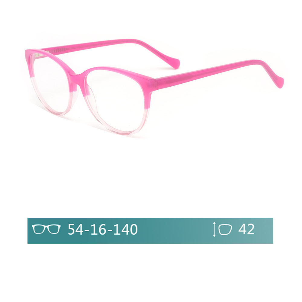 Double Colors Red  Customized Acetate Women Eyeglasses