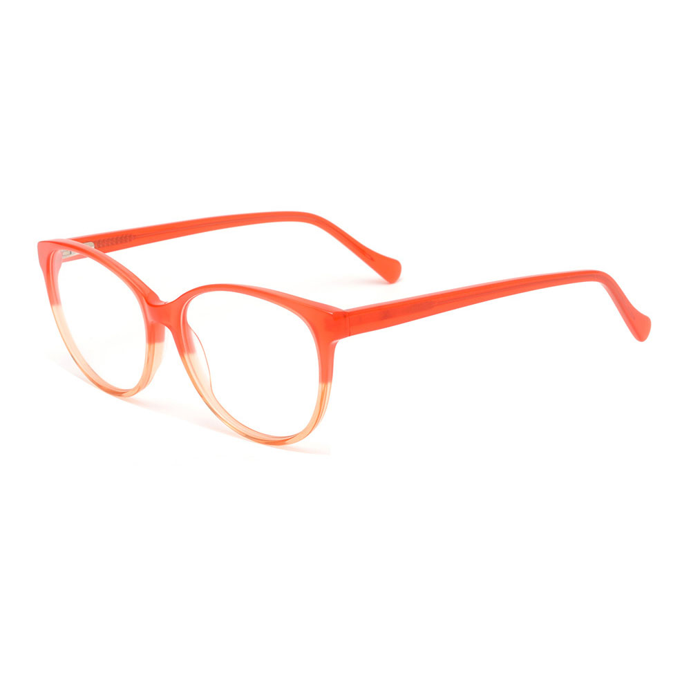 Double Colors Red  Customized Acetate Women Eyeglasses