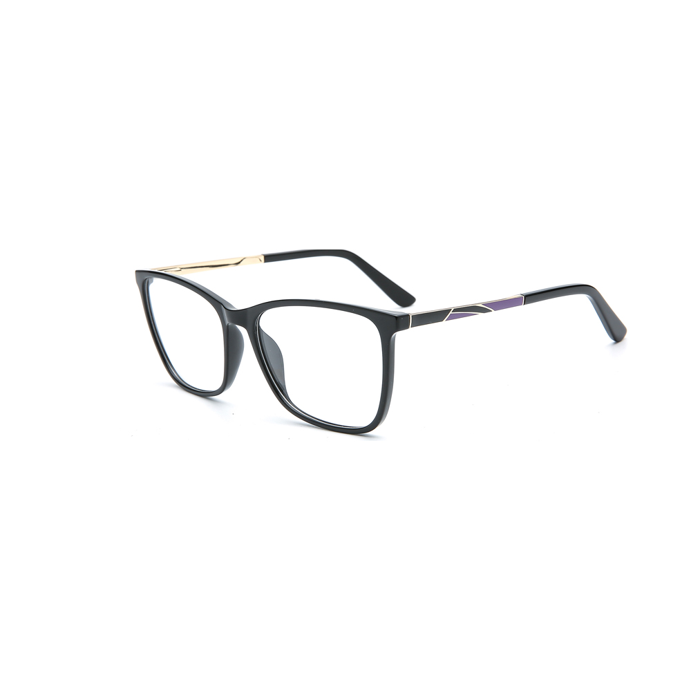 9102 TR90 Square Frame with  Coloured Drawing or Pattern Temple Glasses